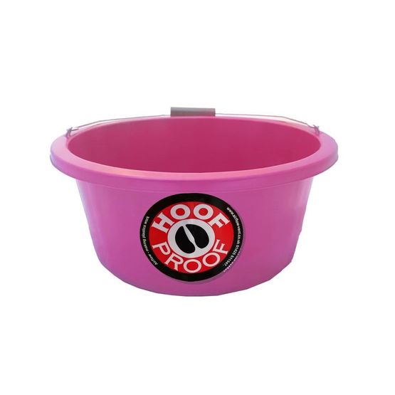 Mitchell Hoof Proof Feed Bucket - Pink
