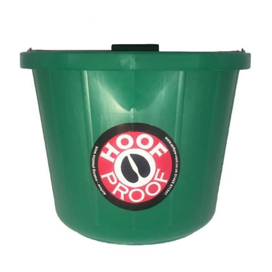 Tony Mitchell Heavy Duty Hoof Proof Horse Bucket - 15 Litre (Green)