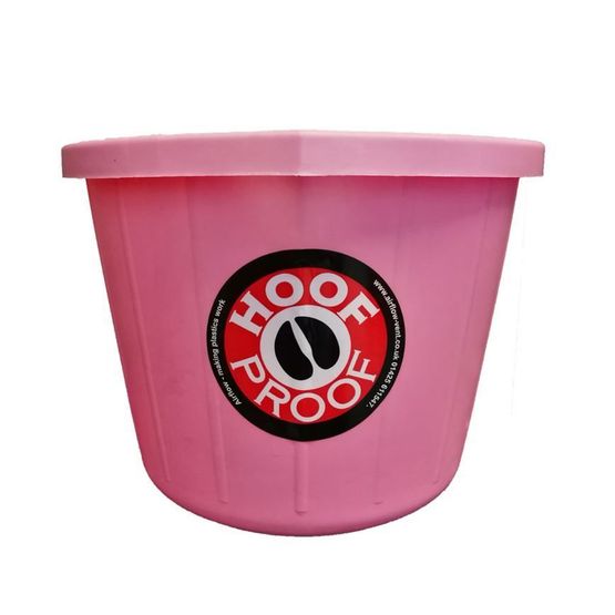 Tony Mitchell Heavy Duty Hoof Proof Horse Bucket - 15 Litre (Pink)