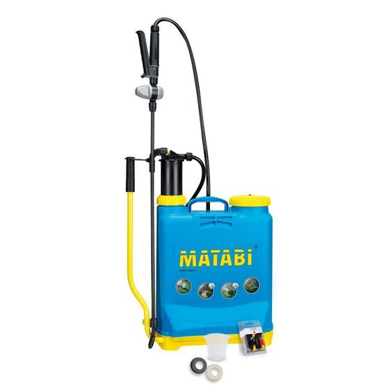 Matabi Super Green Backpack Sprayer &amp; Nozzle Set - 12 Litre