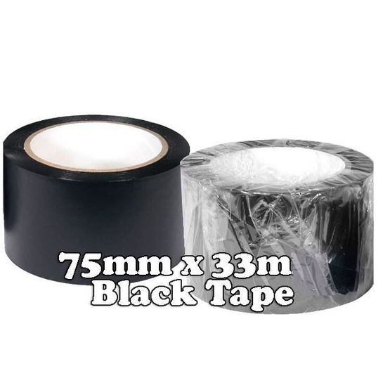 Tony Mitchell Strong-Stick Black Silage Tape - 33m x 75mm