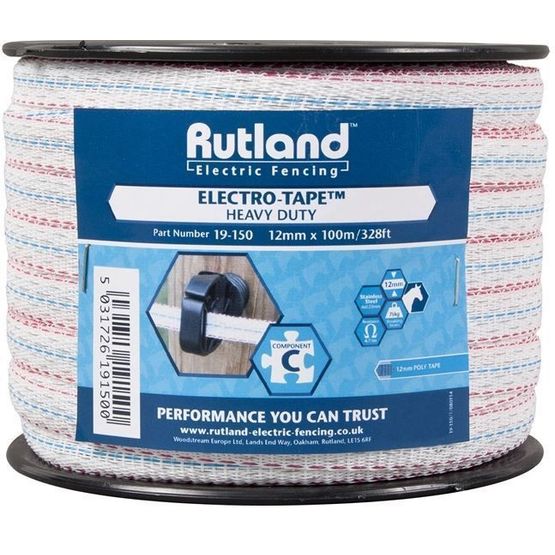 Rutland Electro-Tape White - 12mm