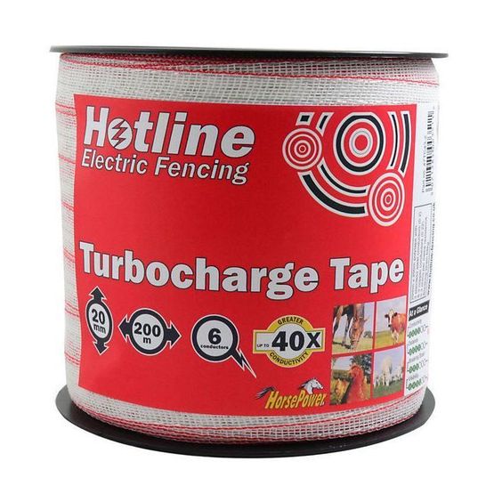 Hotline 20mm Turbocharge White Electrotape
