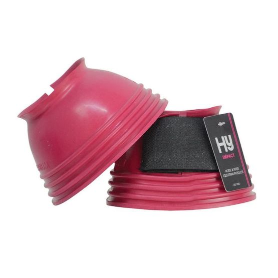 HyIMPACT Ringed Over Reach Boots - Hot Pink