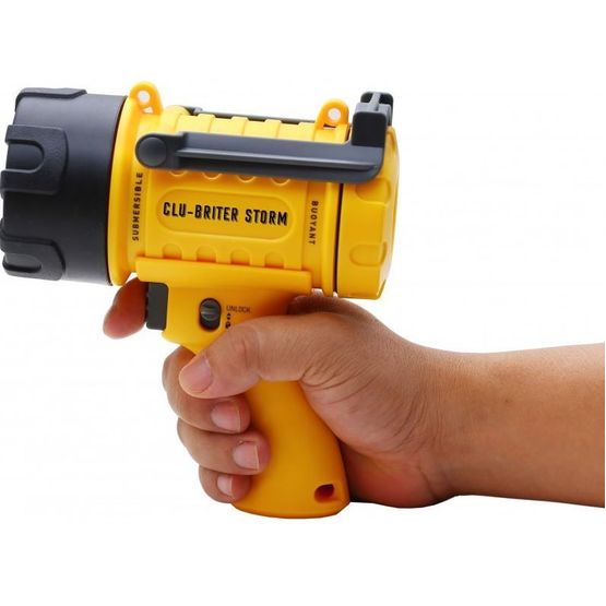Clu-Briter Storm Spotlight Torch - Yellow