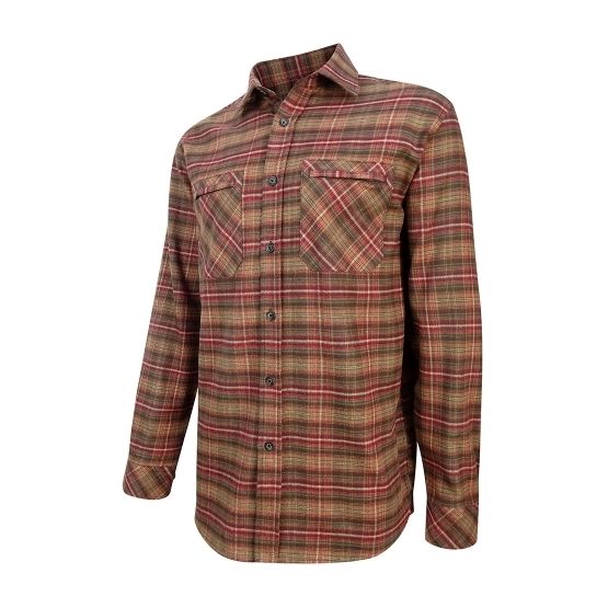 Hoggs of Fife Countrysport Luxury Hunting Shirt - Rust Check