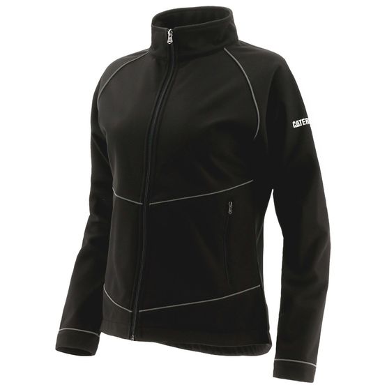 Caterpillar Sara Soft Shell Jacket in Pitch Black