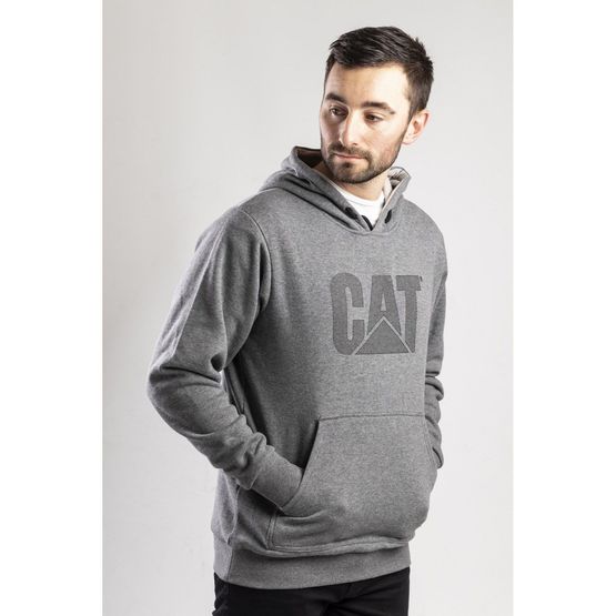 Caterpillar Trademark Lined Hoodie in Dark Heather