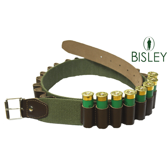 Bisley Cartridge Belt Leather on Webbing Loops