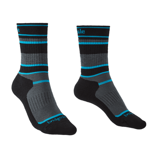 Bridgedale Hike Junior Boot Sock in Grey/Black