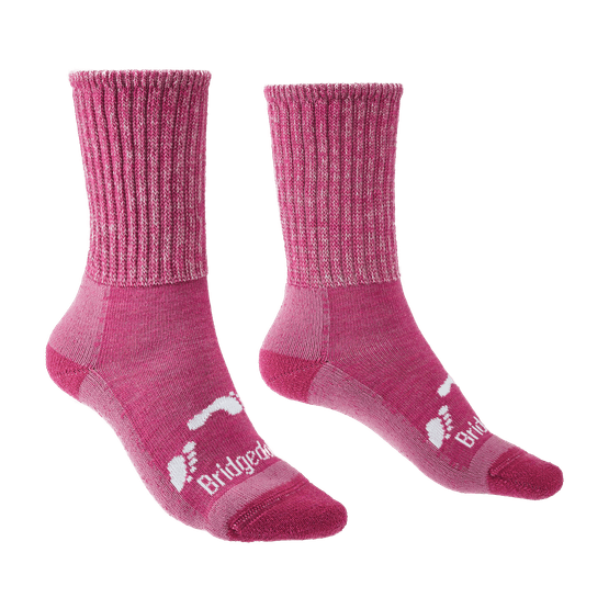 Bridgedale Hike Junior Comfort Boot Sock in Pink