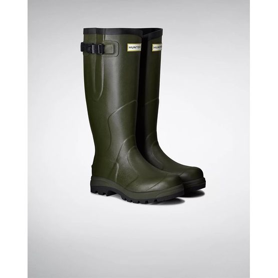 Hunter Balmoral Classic Adjustable Unisex  Dark Olive Wellington Boots