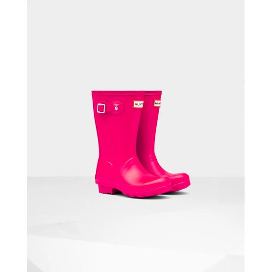 Hunter Original Kids Pink Wellington Boots