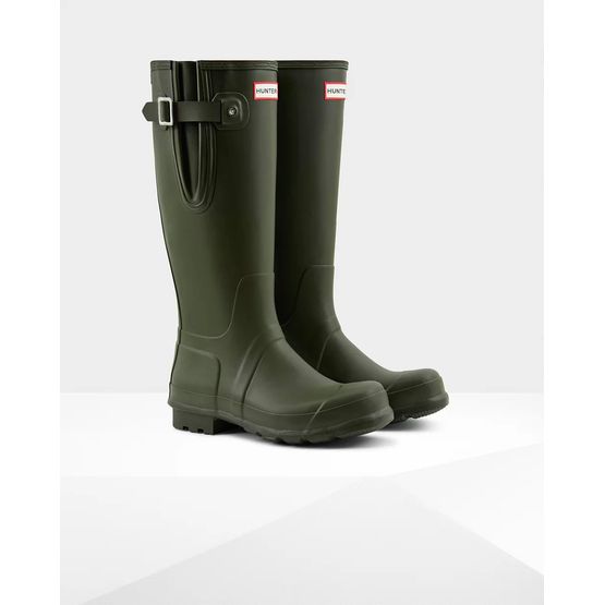 Hunter Original Men's Adjustable Tall Wellington Boots - Dark Olive