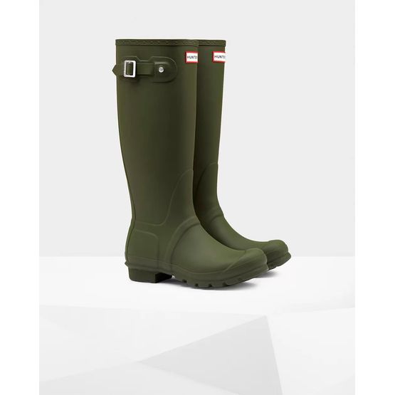 Hunter Original Tall Dark Olive Regular Fit Wellington Boots