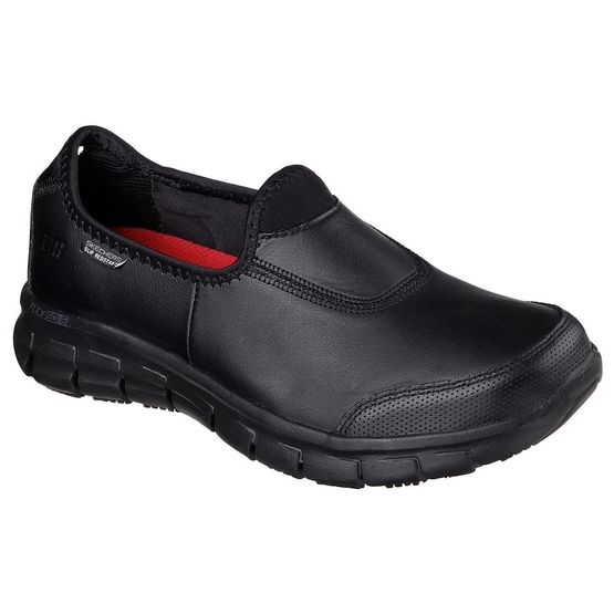 Skechers Sure Track Work Shoe in Black