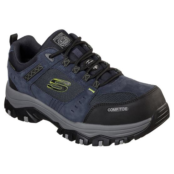 Skechers Greetah Hiker Style Work Shoe in Navy/Black
