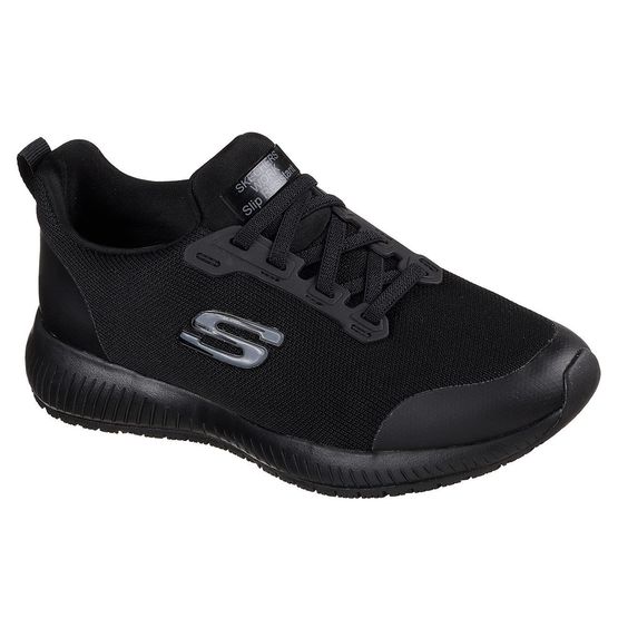 Skechers Squad Slip Resistant Women's Work Trainers - Black