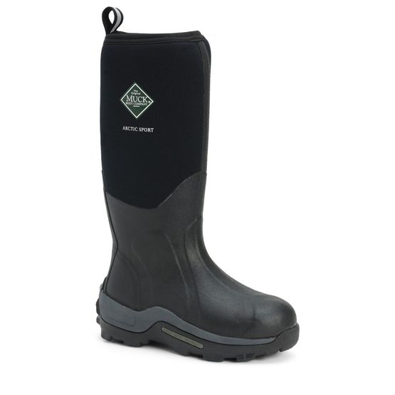 Muck Boots Arctic Sport Tall Wellington Boots - Black