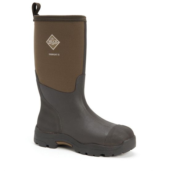 Muck Boots Derwent II Short Wellington Boots - Bark Brown