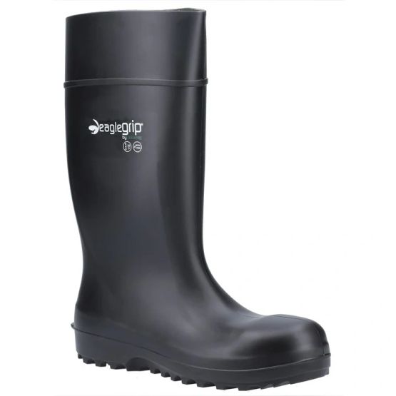 AS1004 Metal Free Black Safety Wellington Boot