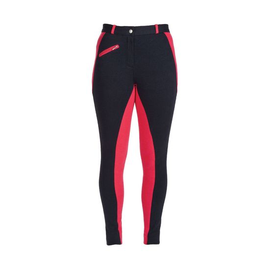HyPERFORMANCE Sienna Ladies Jodhpurs - Navy/Raspberry