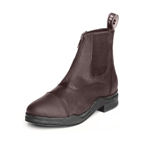 HyLAND Wax Leather Zip Boot - Brown