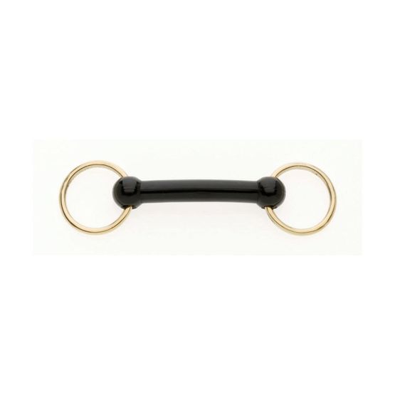 Bradoon Nylon Mullen Mouth Brass Ring - In Hand