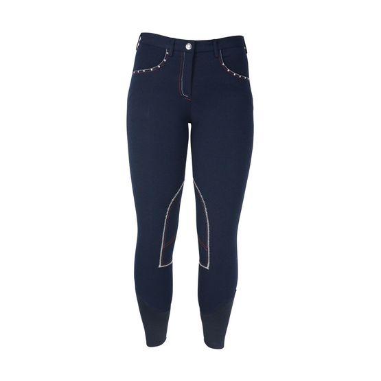 HyPERFORMANCE Diamante Ladies Breeches - Navy