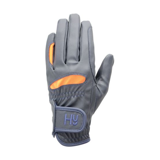 Hy5 Lightweight Riding Gloves - Navy/Orange