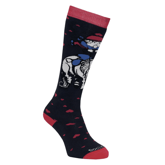 SockMine Thelwell (Pack of 3) - Navy Heart - 2-3.5