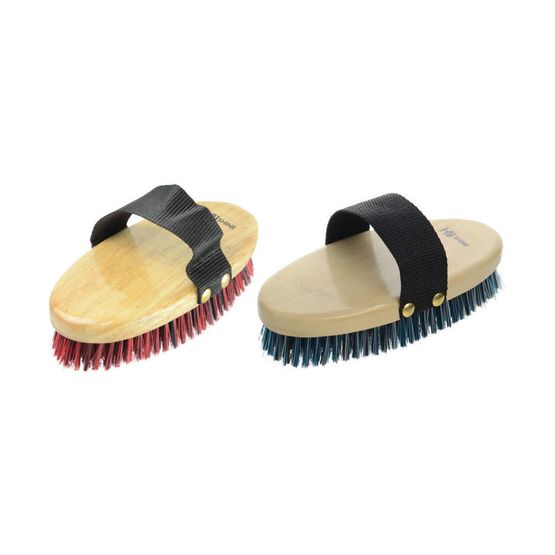 HySHINE Natural Wooden Body Brush - 19.5 x 9.2cm