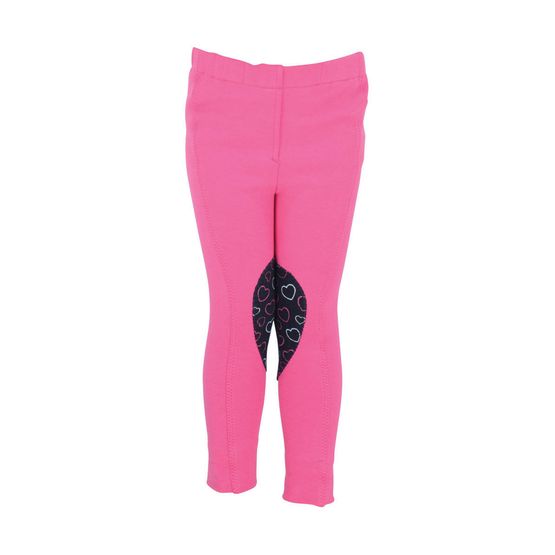 Hy Equestrian Heart Tots Jodhpurs - Hot Pink/Navy