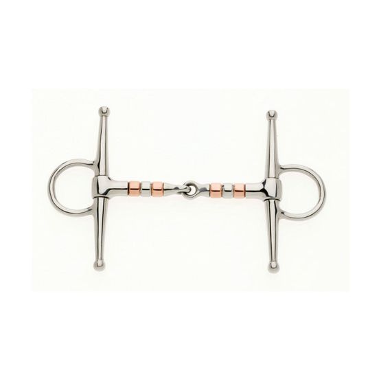 Copper Roller Full Cheek Jointed Snaffle