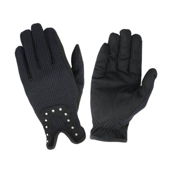 Hy5 Diamante Riding Gloves - Black