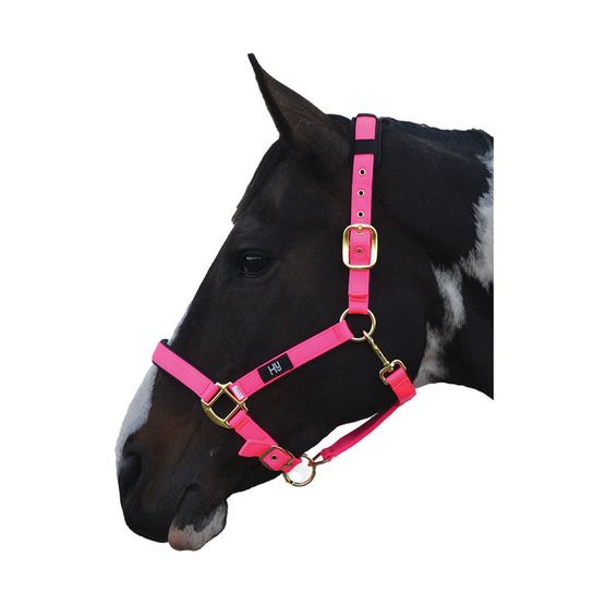 Hy Deluxe Padded Head Collar - Hot Pink