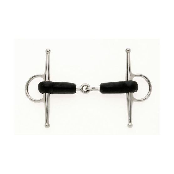 Rubber Mouth Full Cheek Jointed Snaffle - 5.5"