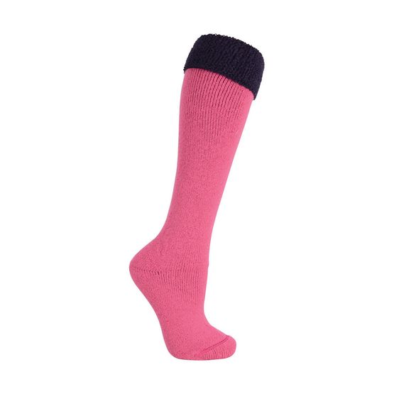SockMine Two Tone Welly Socks (Pack of 3) - Pink/Navy
