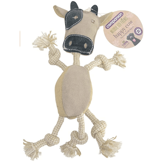 Companion Natural Eco-Friends Happy Cow Dog Toy