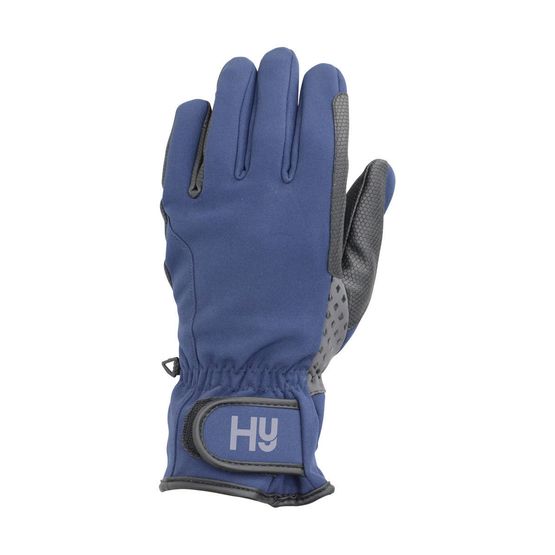 Hy5 Water Repellent Softshell Riding Gloves - Navy