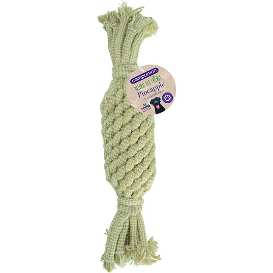 Companion Natural Eco-Friends Pineapple Shaped Dog Toy