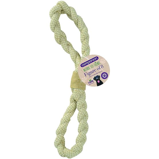 Companion Natural Eco-Friends Figure of 8 Tug Dog Toy