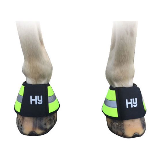 Reflector Over Reach Boots by Hy Equestrian - Yellow