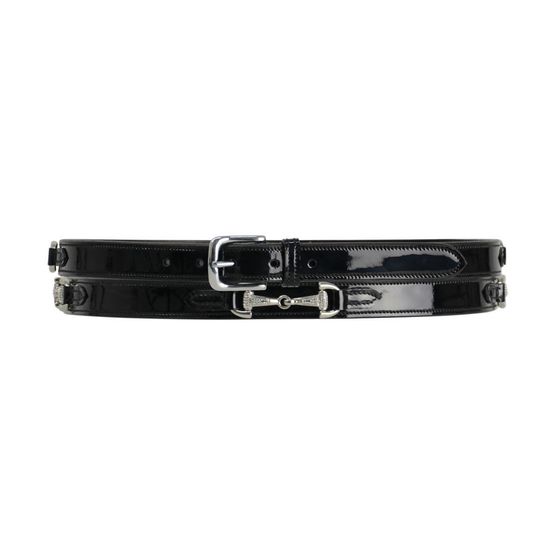Hy Crystal Snaffle Bit Belt - Black