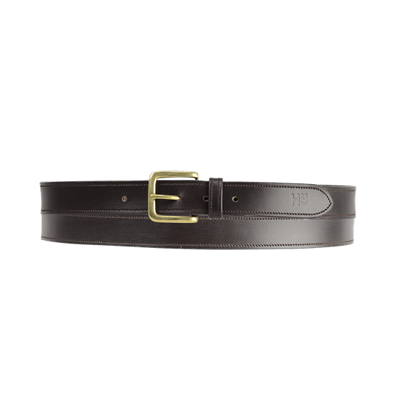 Hy Plain Leather Belt - Brown
