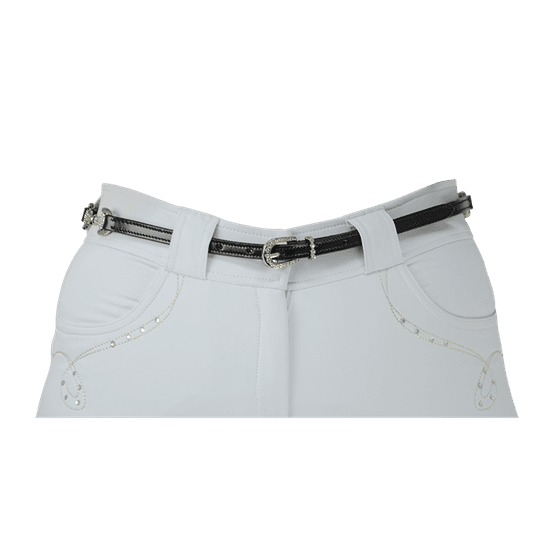 Hy Elegant Diamante Snaffle Bit Belt - Black