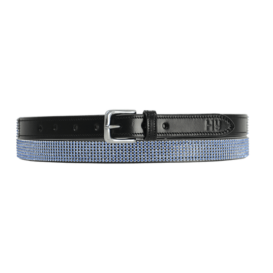 Hy Sparkle Leather Belt - Blue