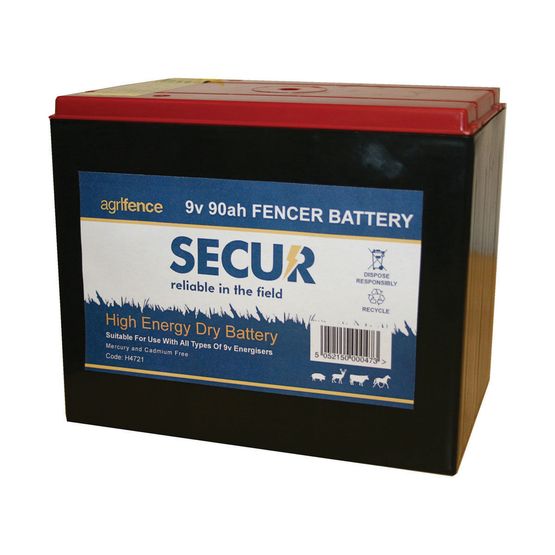 Agrifence 9v-90Ah Dry Battery (H4721)