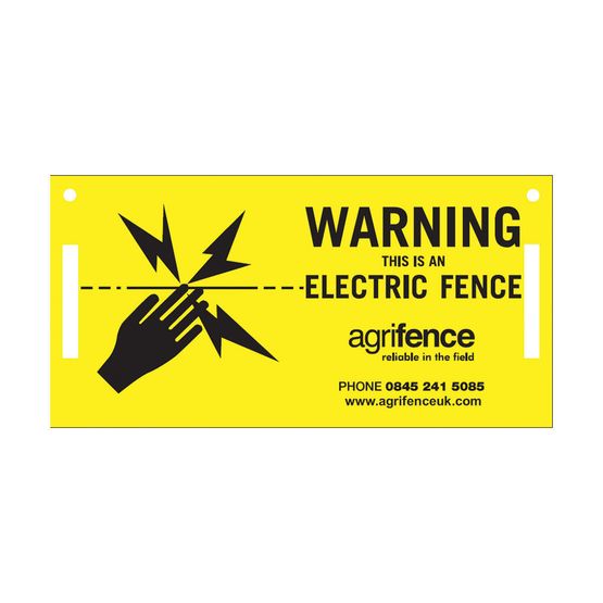 Agrifence Warning Signs (H4873) - Pack of 5
