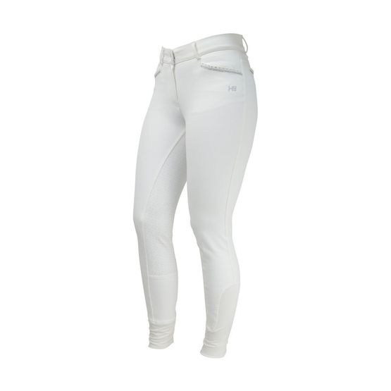 HyFASHION Roka Crystal Breeches - White/Silver Crystal